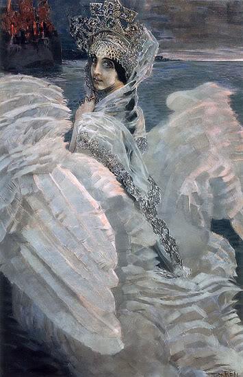 Mikhail Vrubel Swan princess oil painting image
